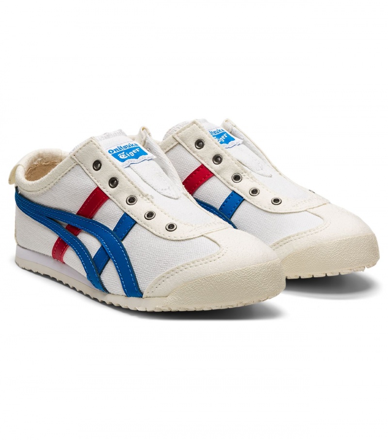 Kids' Onitsuka Tiger Mexico 66 Slip-On Mexico 66 White / Blue | 50913-TVOS