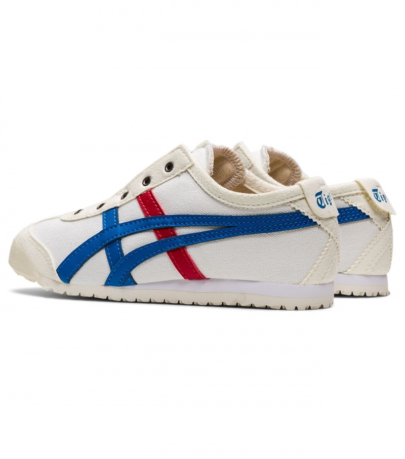 Kids' Onitsuka Tiger Mexico 66 Slip-On Mexico 66 White / Blue | 50913-TVOS