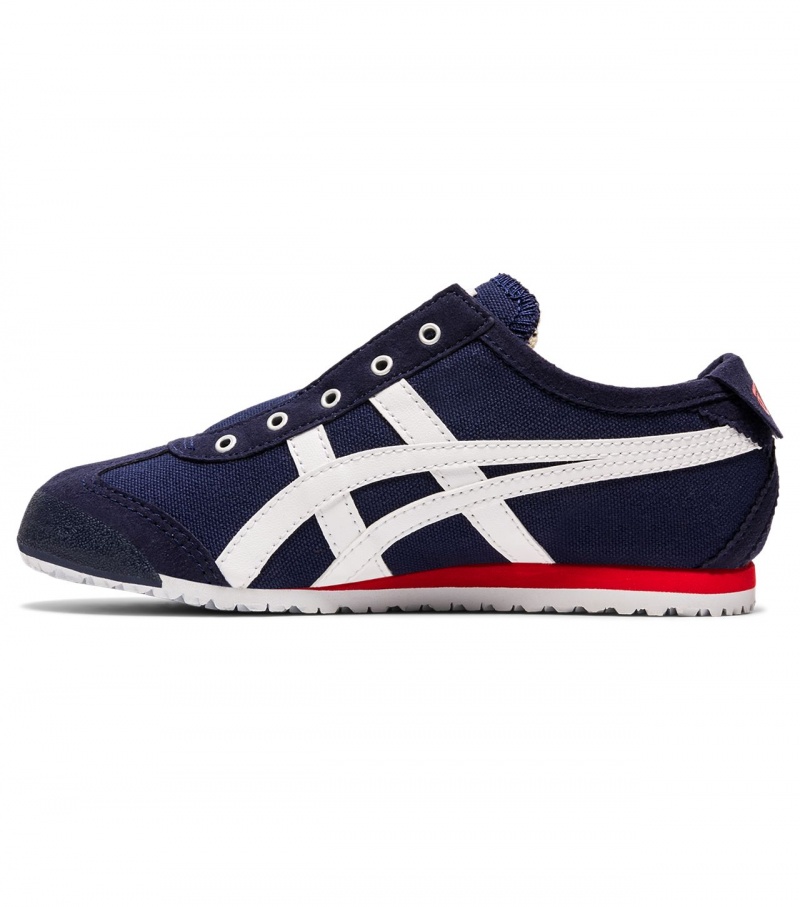 Kids' Onitsuka Tiger Mexico 66 Slip-On Mexico 66 Navy / White | 42083-SIJF