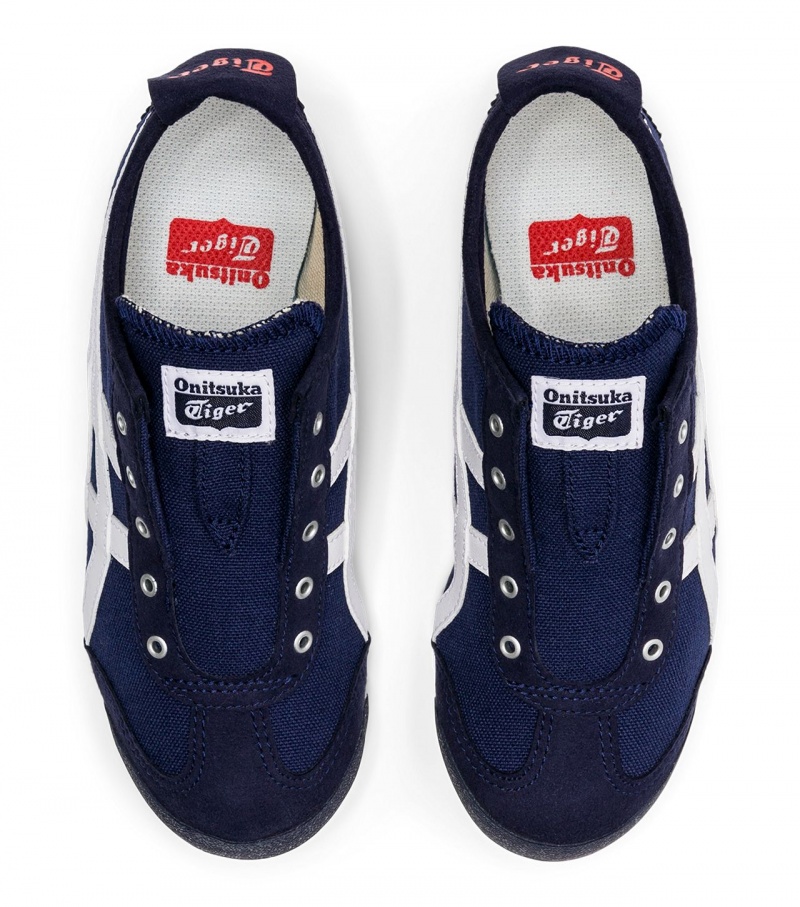 Kids' Onitsuka Tiger Mexico 66 Slip-On Mexico 66 Navy / White | 42083-SIJF