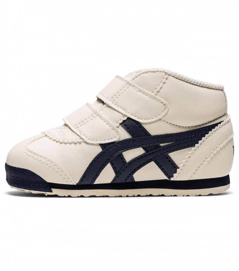 Kids' Onitsuka Tiger Mexico Mid Runner High Tops White | 69473-ZFIM