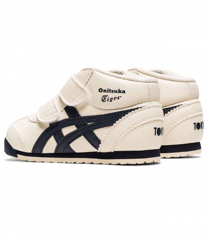 Kids' Onitsuka Tiger Mexico Mid Runner High Tops White | 69473-ZFIM