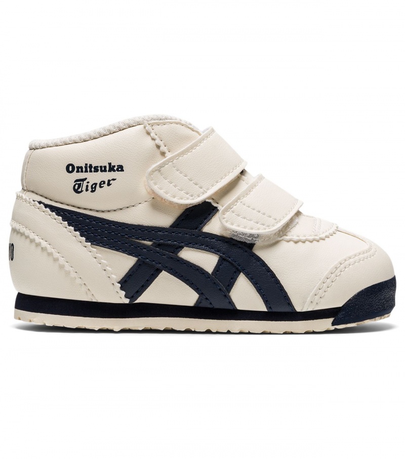 Kids\' Onitsuka Tiger Mexico Mid Runner High Tops White | 69473-ZFIM