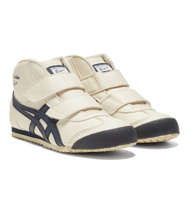 Kids' Onitsuka Tiger Mexico Mid Runner High Tops White | 07136-CSKA