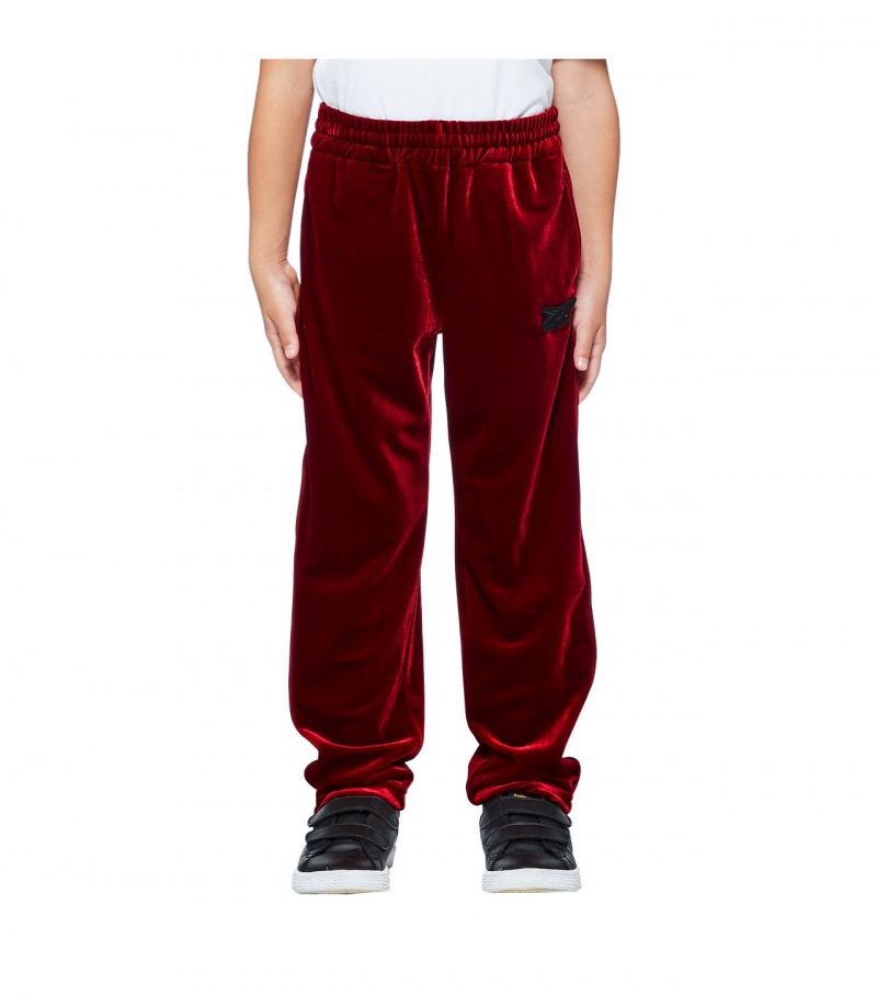 Kids' Onitsuka Tiger P Track Pants Red | 57193-WDXL