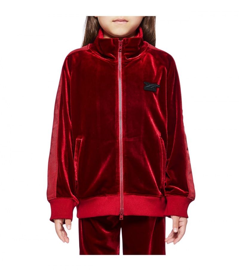 Kids' Onitsuka Tiger P Track Tops Red | 03297-YPDO