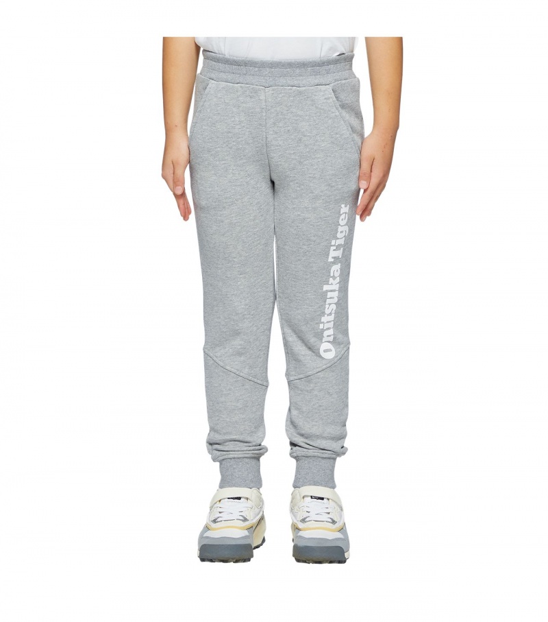 Kids' Onitsuka Tiger Pants Grey | 81049-ILQS