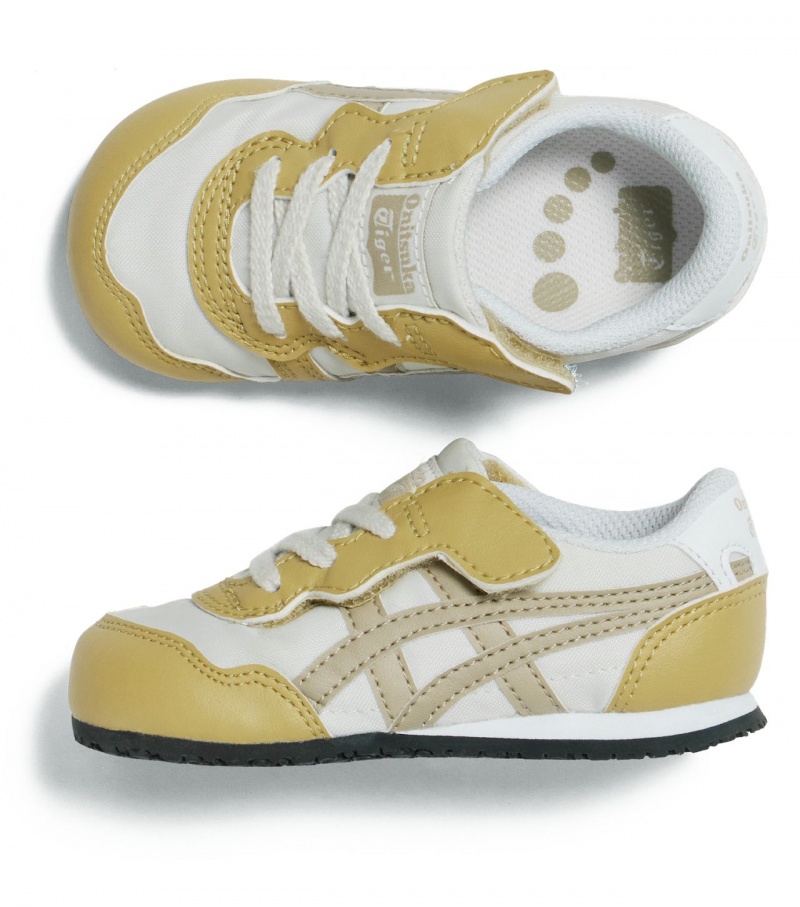 Kids' Onitsuka Tiger Serrano High Tops Cream | 15734-HRFB