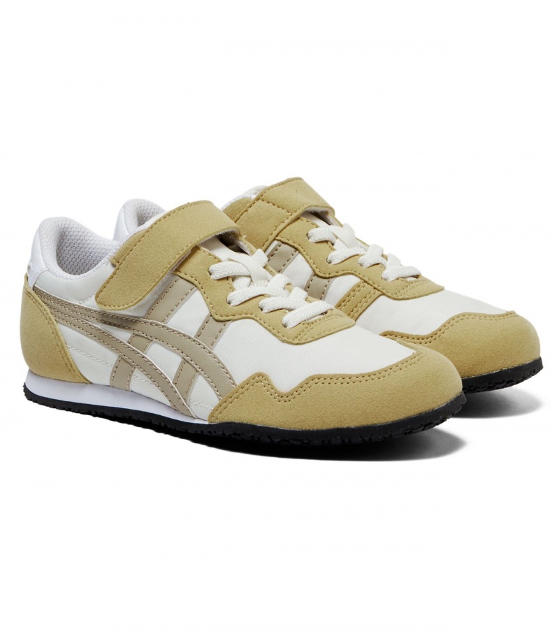 Kids' Onitsuka Tiger Serrano Sneakers Cream | 74532-NIFS