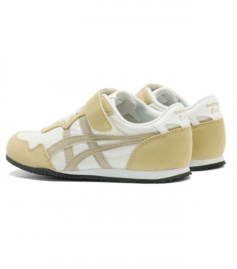 Kids' Onitsuka Tiger Serrano Sneakers Cream | 74532-NIFS