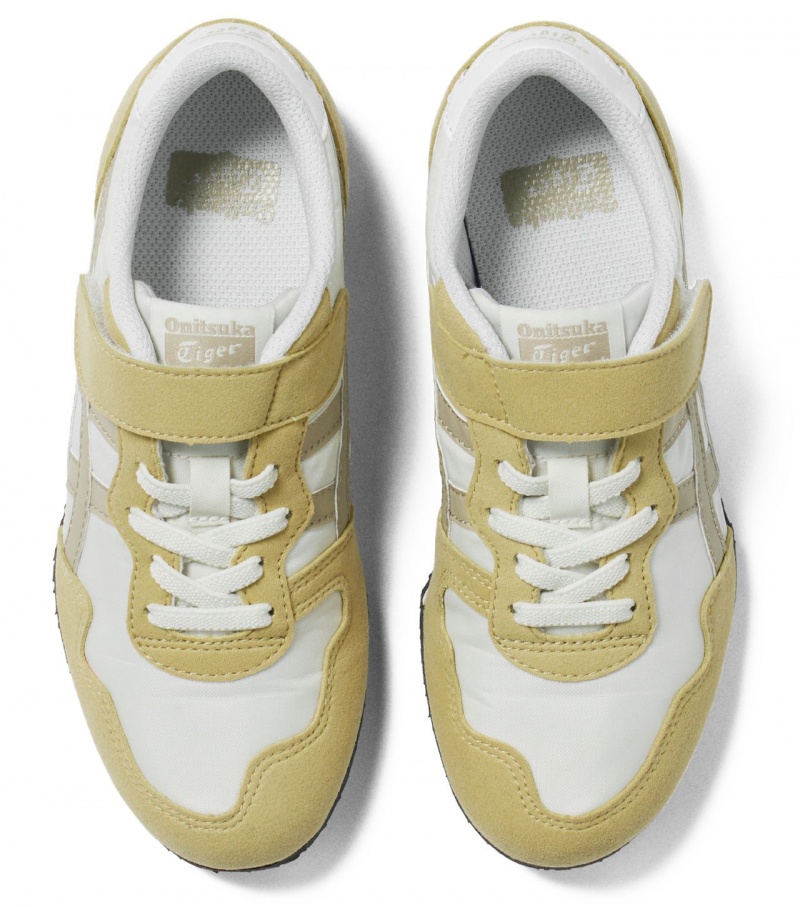 Kids' Onitsuka Tiger Serrano Sneakers Cream | 74532-NIFS