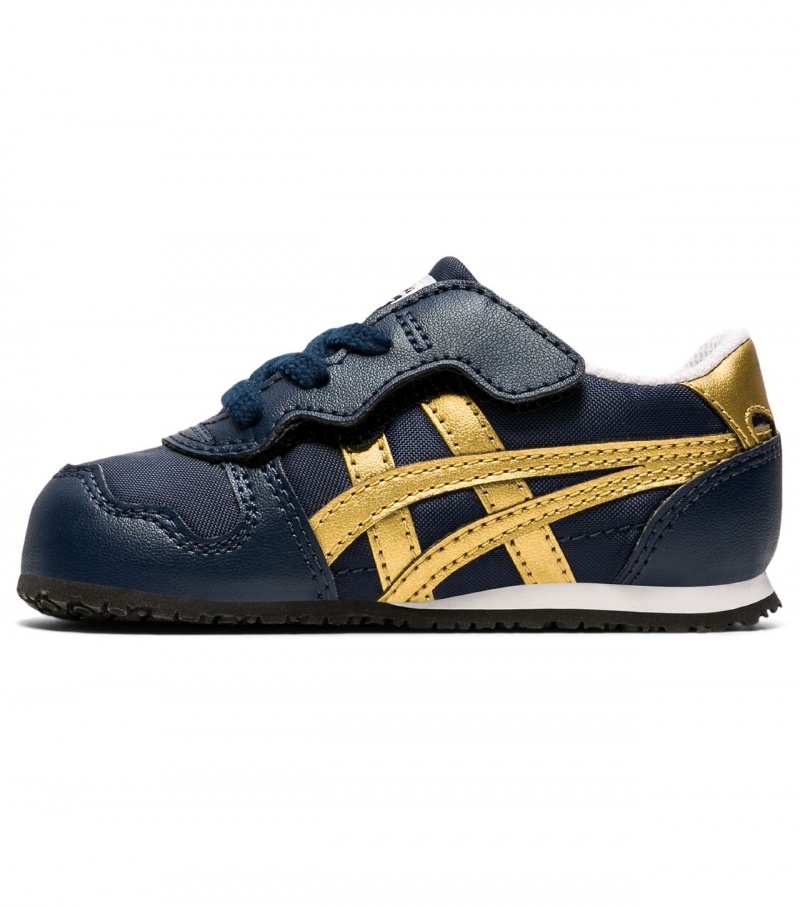 Kids' Onitsuka Tiger Serrano Sneakers Gold | 41873-WGQJ