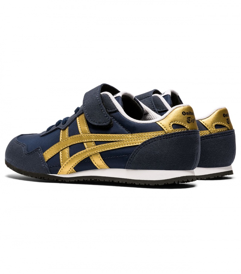 Kids' Onitsuka Tiger Serrano Sneakers Gold | 80239-FKWV