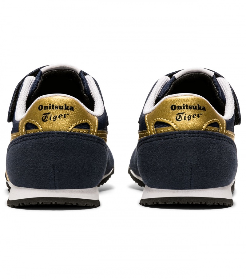 Kids' Onitsuka Tiger Serrano Sneakers Gold | 80239-FKWV