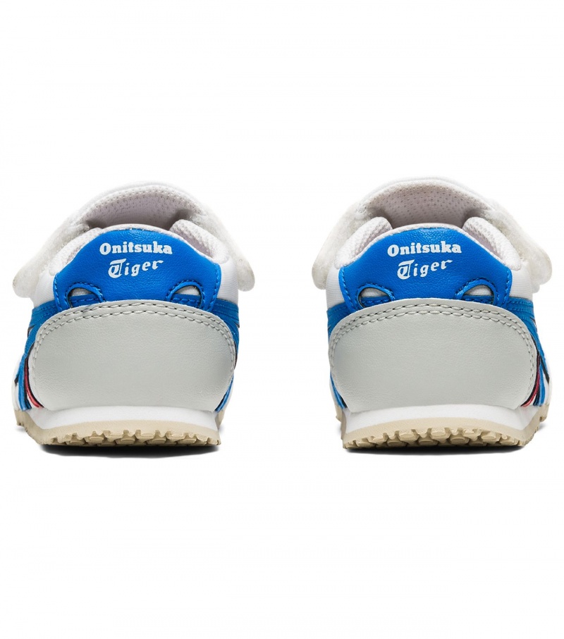 Kids' Onitsuka Tiger Serrano Sneakers White / Blue | 90471-QWBG