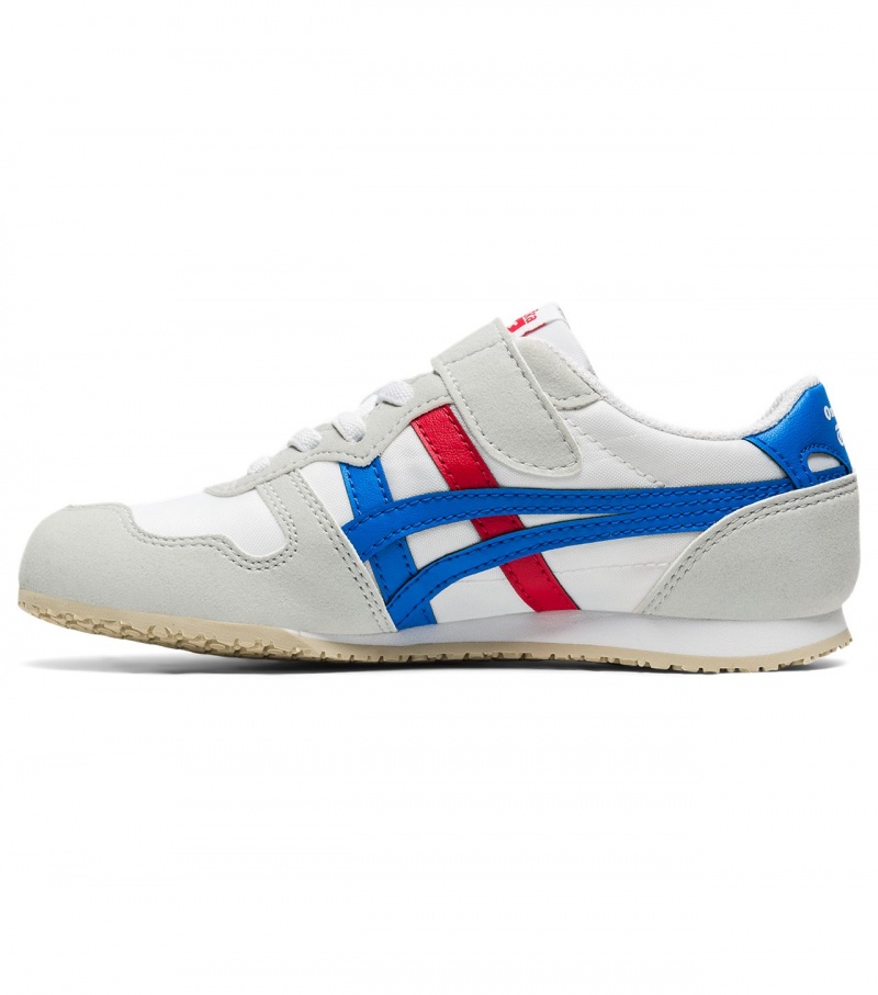 Kids' Onitsuka Tiger Serrano Sneakers White / Blue | 05361-VHWX