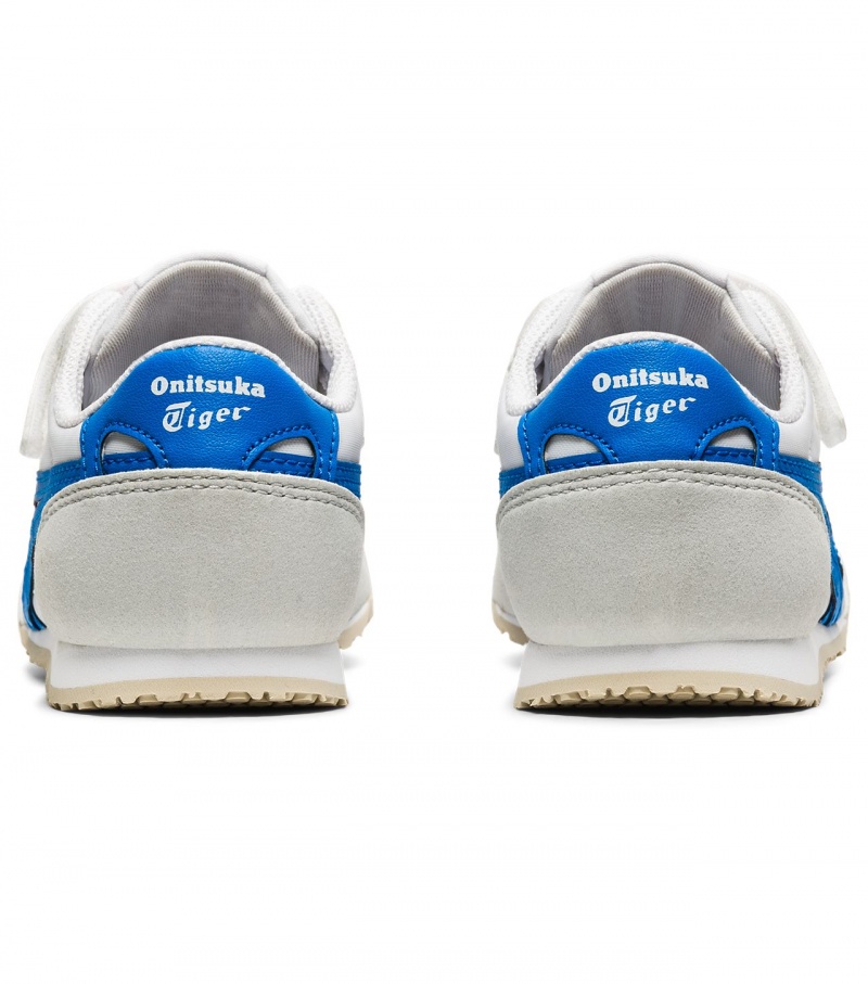 Kids' Onitsuka Tiger Serrano Sneakers White / Blue | 05361-VHWX