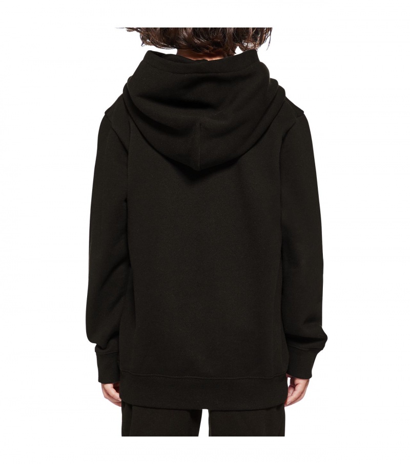 Kids' Onitsuka Tiger Sweat Hoodie Black | 92645-ACVK