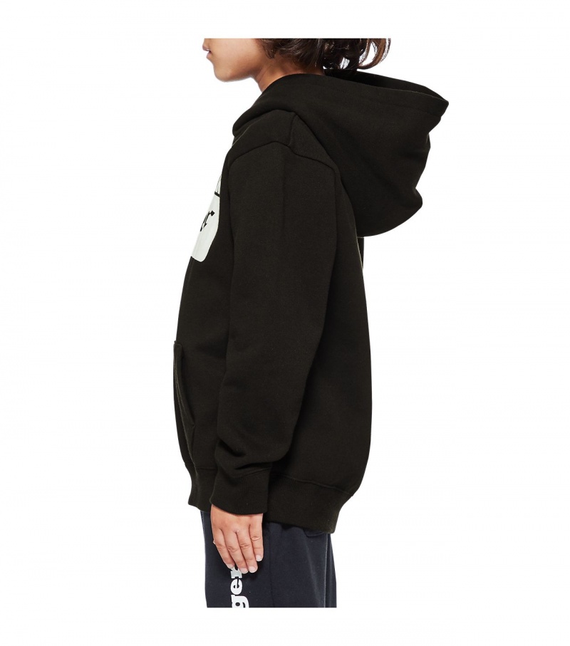 Kids' Onitsuka Tiger Sweat Hoodie Black | 92645-ACVK