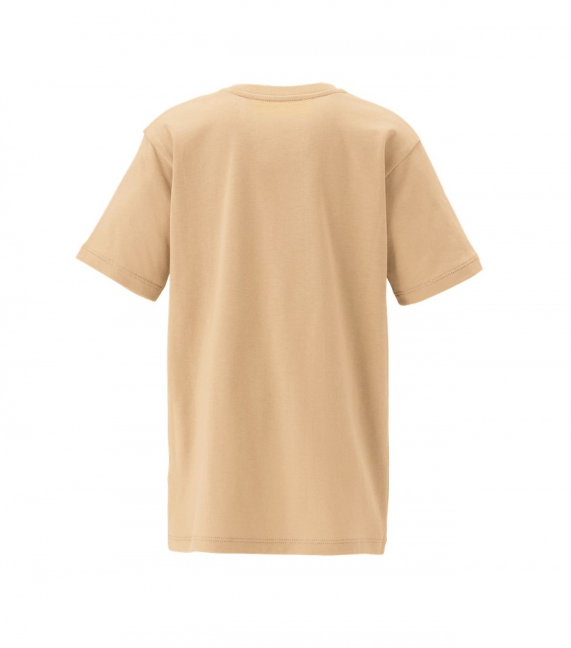 Kids' Onitsuka Tiger T Shirts Beige | 12709-XUTQ