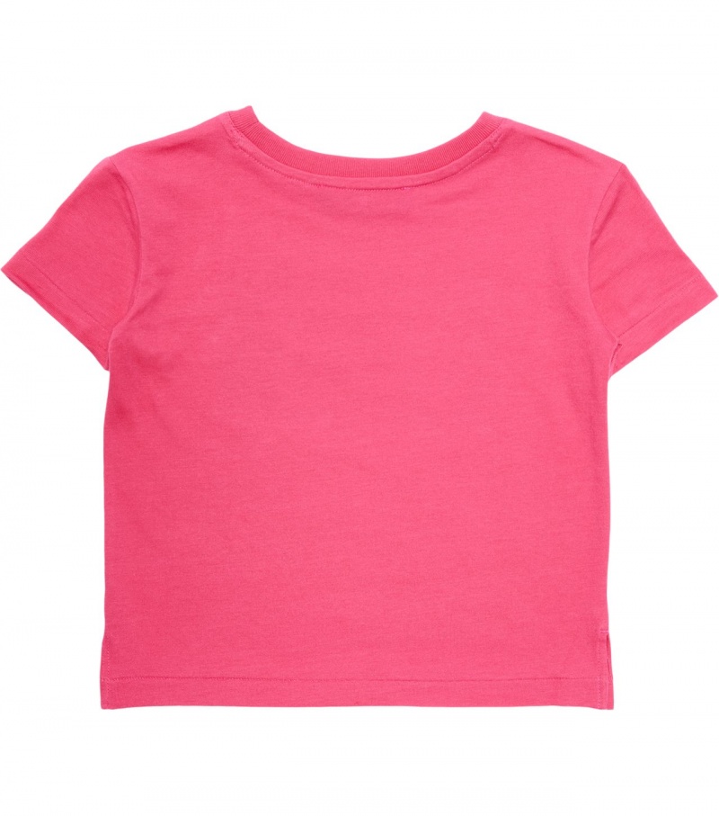 Kids' Onitsuka Tiger T Shirts Pink | 15379-UFSE