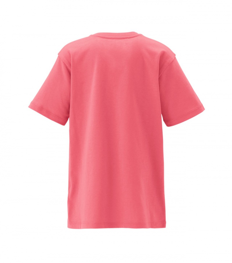 Kids' Onitsuka Tiger T Shirts Pink | 24617-UKEQ