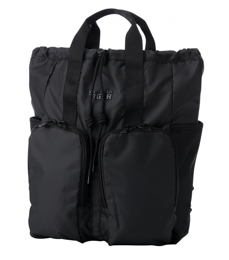 Men's Onitsuka Tiger Back Pack Bags Black | 97423-LCTS