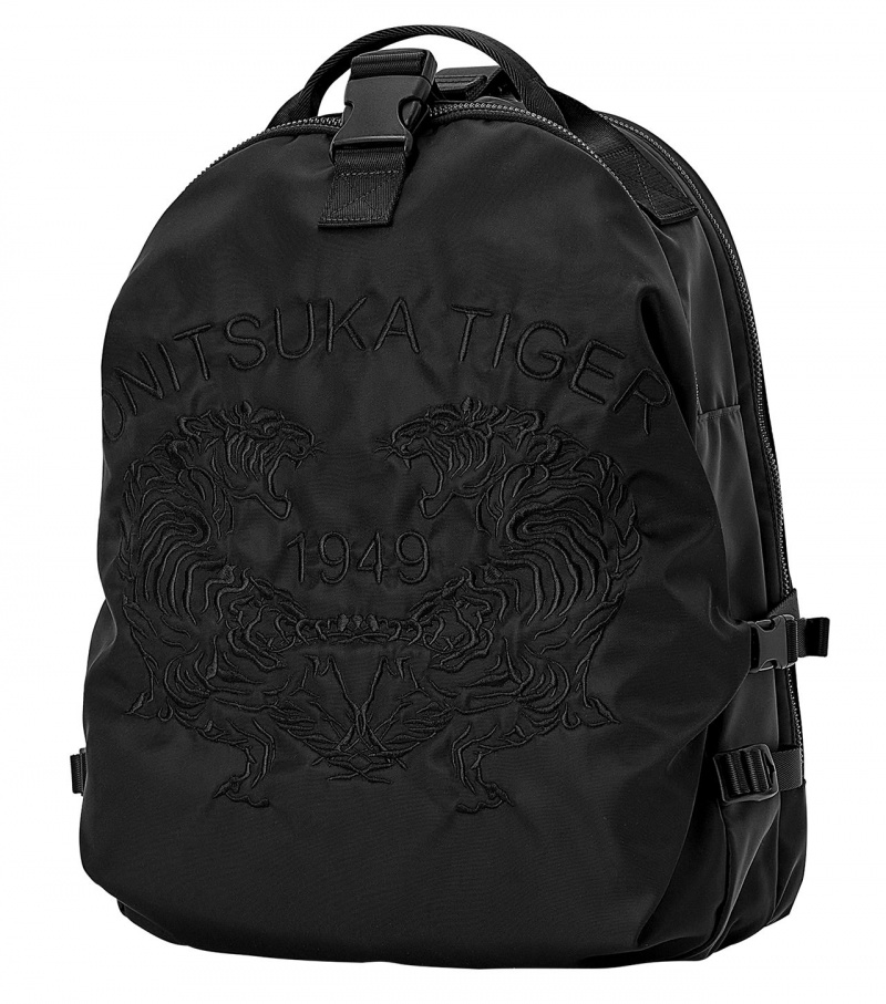 Men's Onitsuka Tiger Back Pack Bags Black | 98465-OMKF