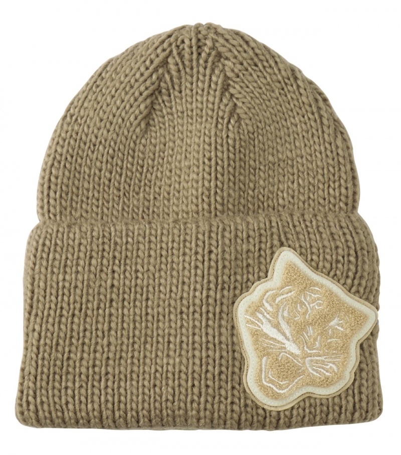 Men\'s Onitsuka Tiger Beanie Hats Beige | 64032-IWVJ