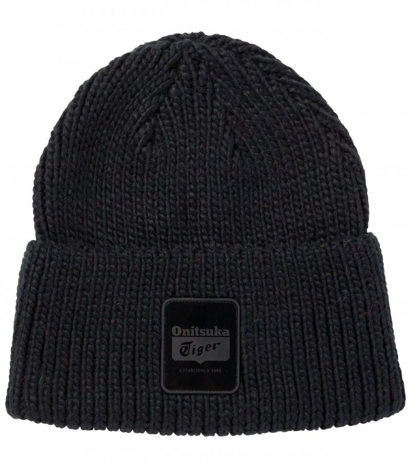 Men\'s Onitsuka Tiger Beanie Hats Black | 68307-INWV