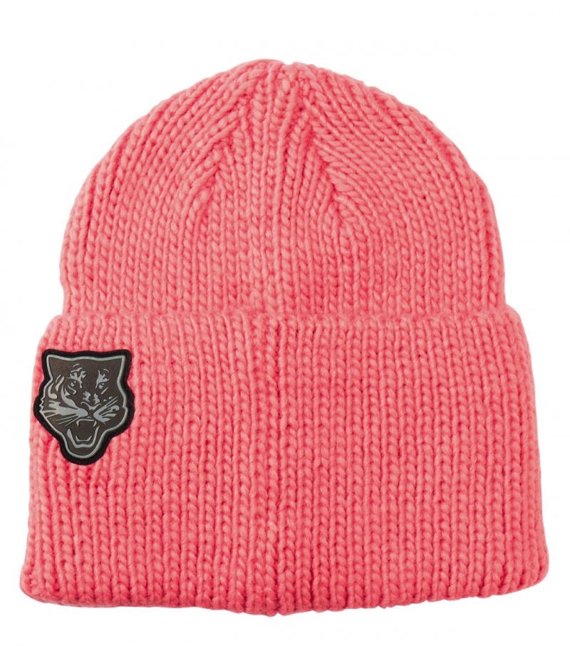 Men's Onitsuka Tiger Beanie Hats Pink | 84531-MZYE