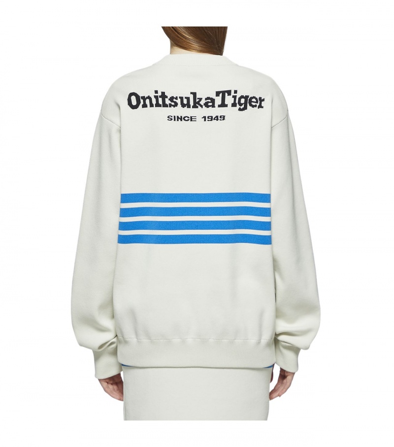 Men's Onitsuka Tiger Cardigan White | 39540-VSWD