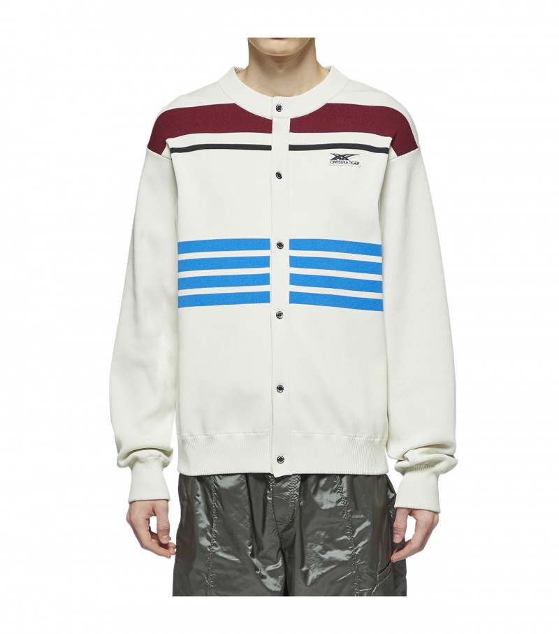 Men's Onitsuka Tiger Cardigan White | 39540-VSWD