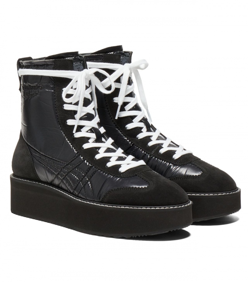 Men's Onitsuka Tiger Delegation Chunk Boot Boots Black | 74631-ZTKF