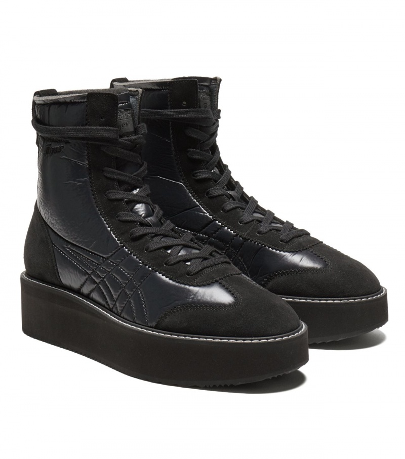 Men's Onitsuka Tiger Delegation Chunk Boot Boots Black | 74631-ZTKF