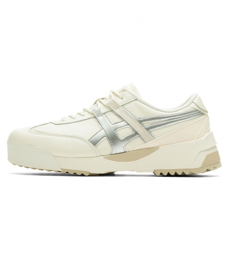 Men's Onitsuka Tiger Delegation Ex Sneakers Cream / Silver | 43571-LZPW