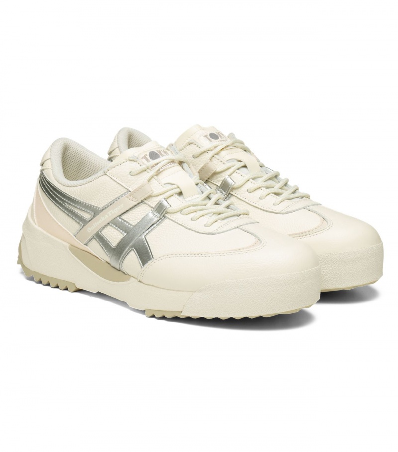 Men's Onitsuka Tiger Delegation Ex Sneakers Cream / Silver | 43571-LZPW