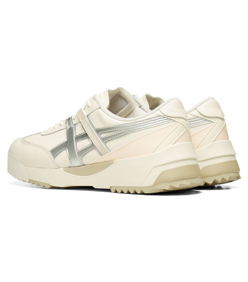 Men's Onitsuka Tiger Delegation Ex Sneakers Cream / Silver | 43571-LZPW