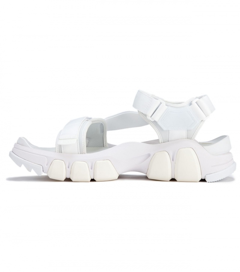 Men's Onitsuka Tiger Dentigre Strap Sandals White | 27539-BDLO