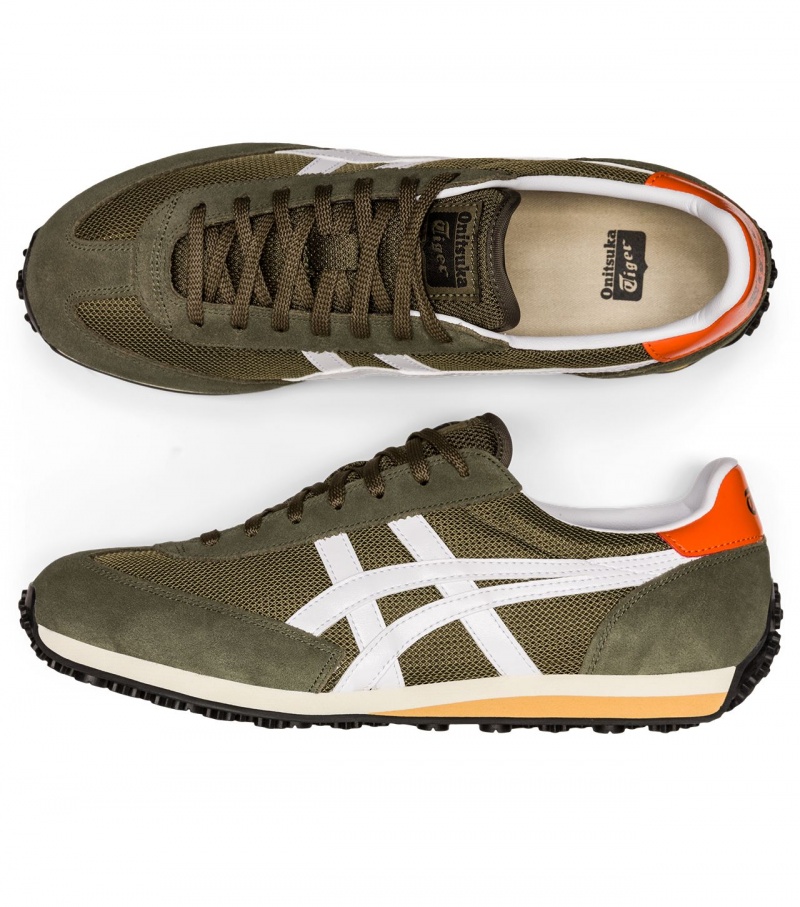 Men's Onitsuka Tiger Edr 78 Sneakers Green / White | 95670-ZSHT