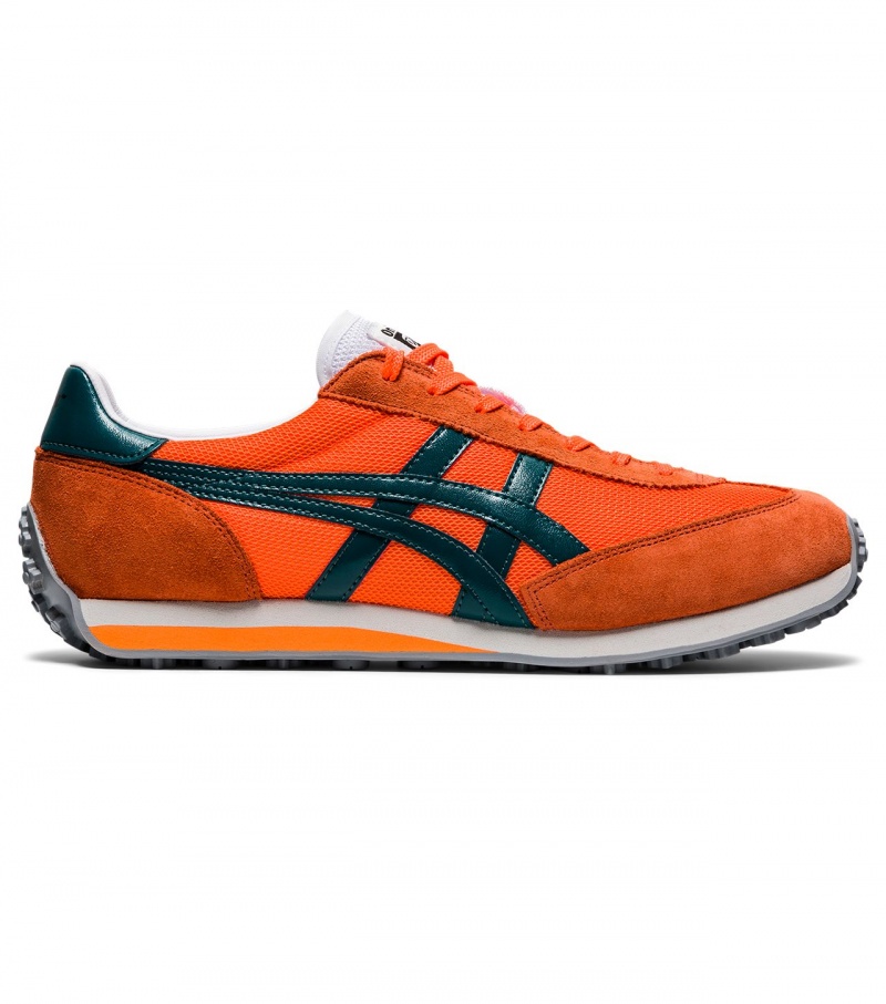 Men\'s Onitsuka Tiger Edr 78 Sneakers Orange / Deep Green | 67153-ABOL