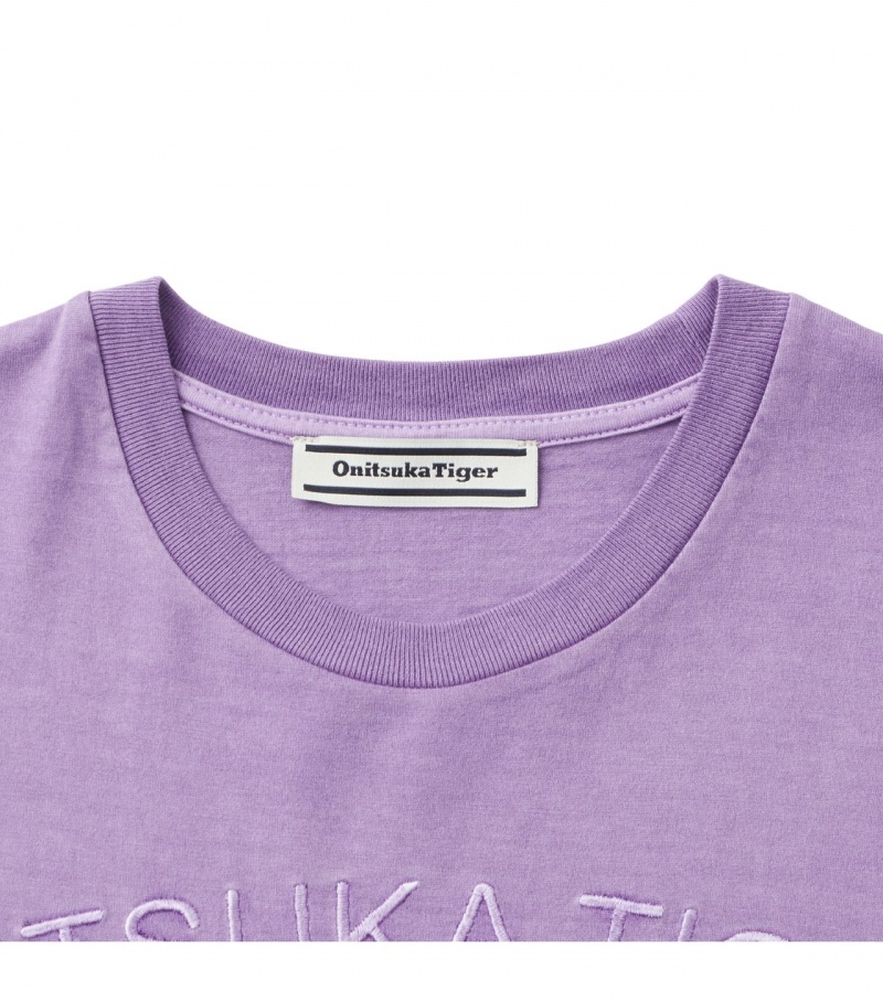 Men's Onitsuka Tiger Graphic T Shirts Lavender | 83097-HMRN