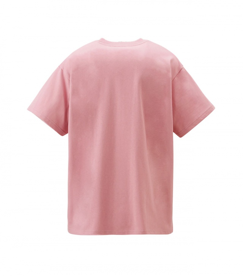 Men's Onitsuka Tiger Graphic T Shirts Light Pink | 83027-XIUO