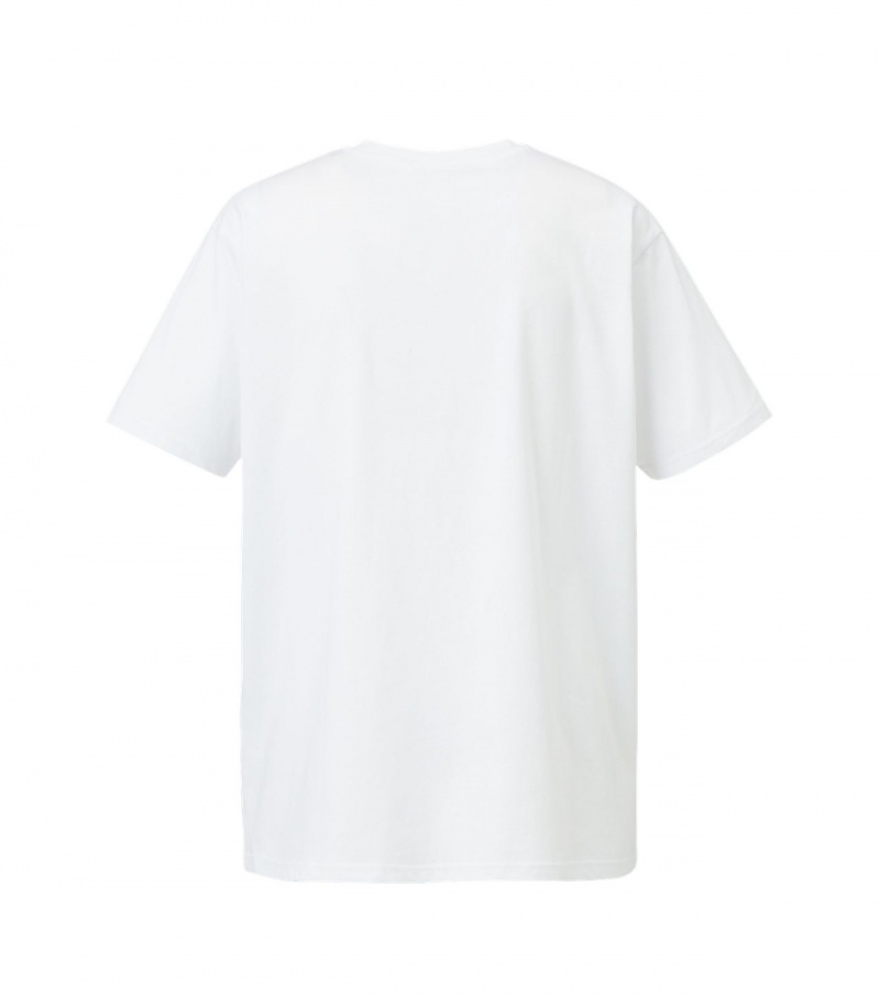 Men's Onitsuka Tiger Graphic T Shirts White | 02349-PGXZ