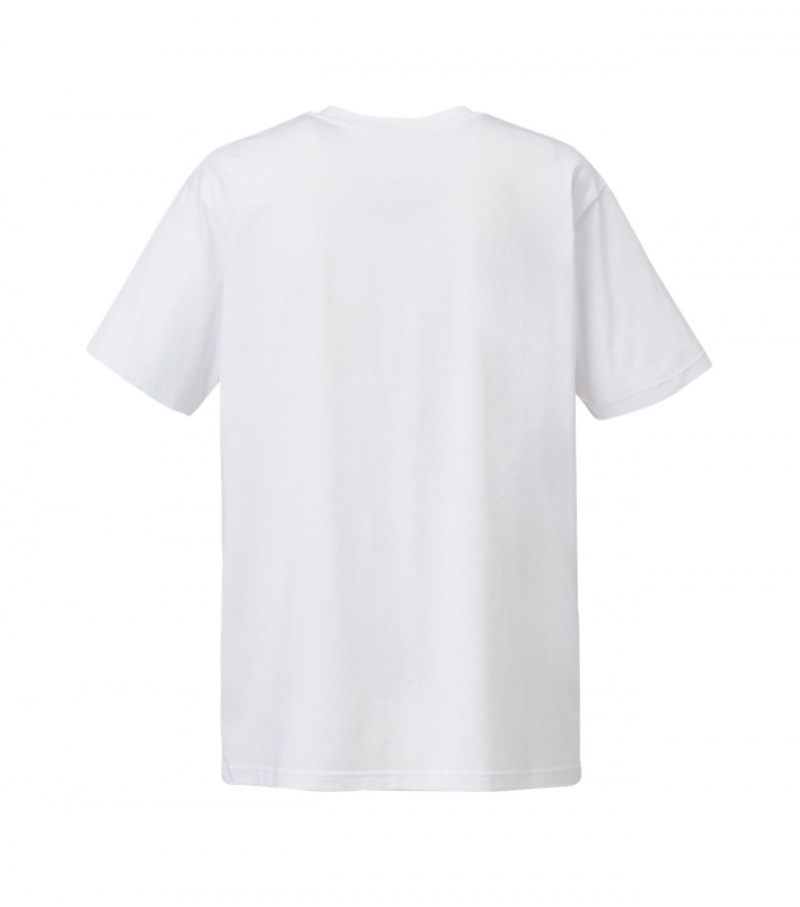 Men's Onitsuka Tiger Graphic T Shirts White | 82619-KDLV