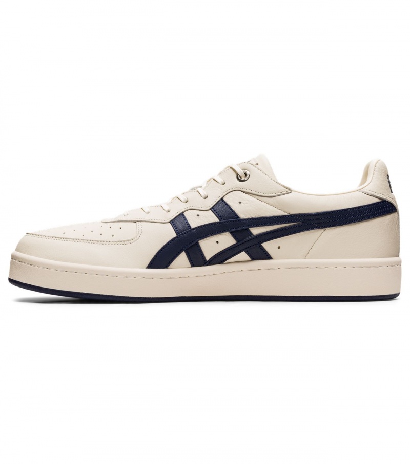 Men's Onitsuka Tiger Gsm Sd Low Tops Beige / Navy | 45178-CLNG