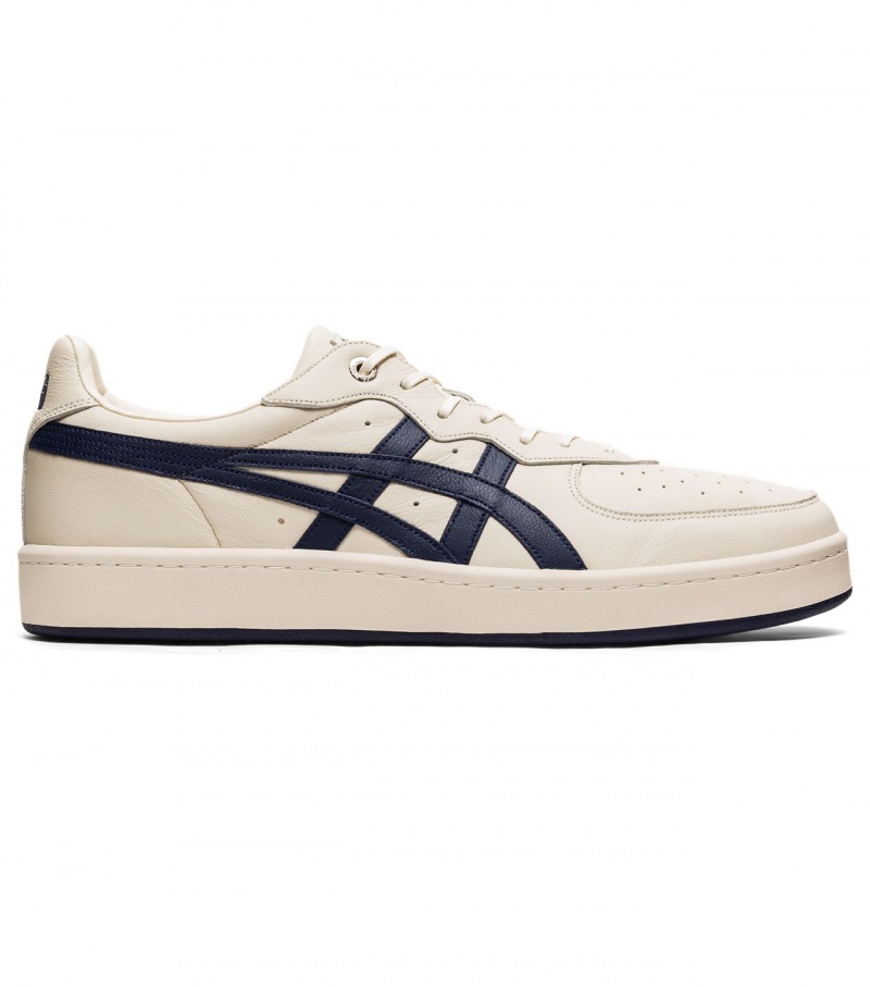 Men\'s Onitsuka Tiger Gsm Sd Low Tops Beige / Navy | 45178-CLNG