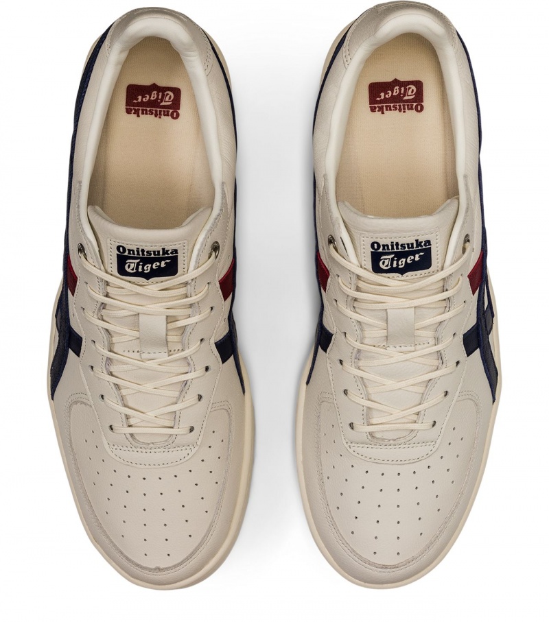 Men's Onitsuka Tiger Gsm Sd Sneakers Cream / Navy | 35670-LZAB