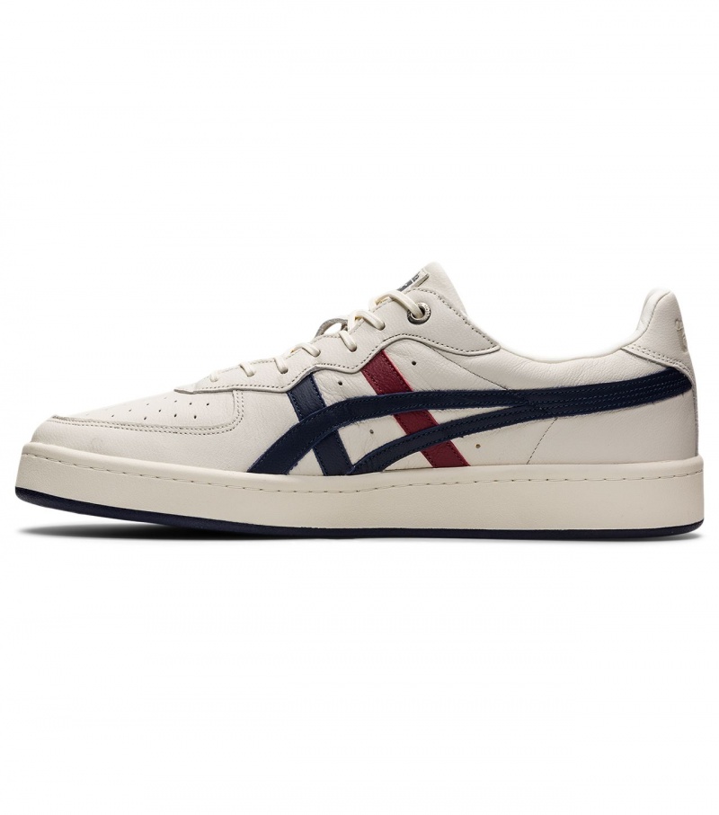 Men's Onitsuka Tiger Gsm Sd Sneakers Cream / Navy | 35670-LZAB