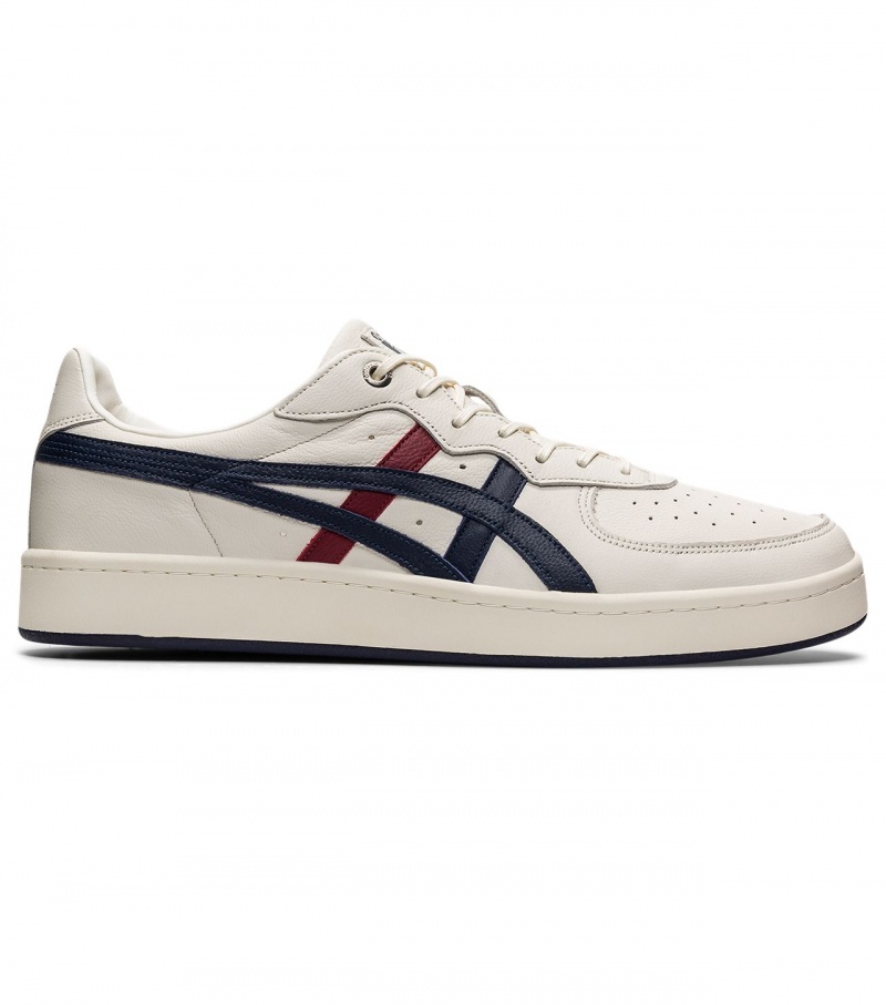 Men\'s Onitsuka Tiger Gsm Sd Sneakers Cream / Navy | 35670-LZAB